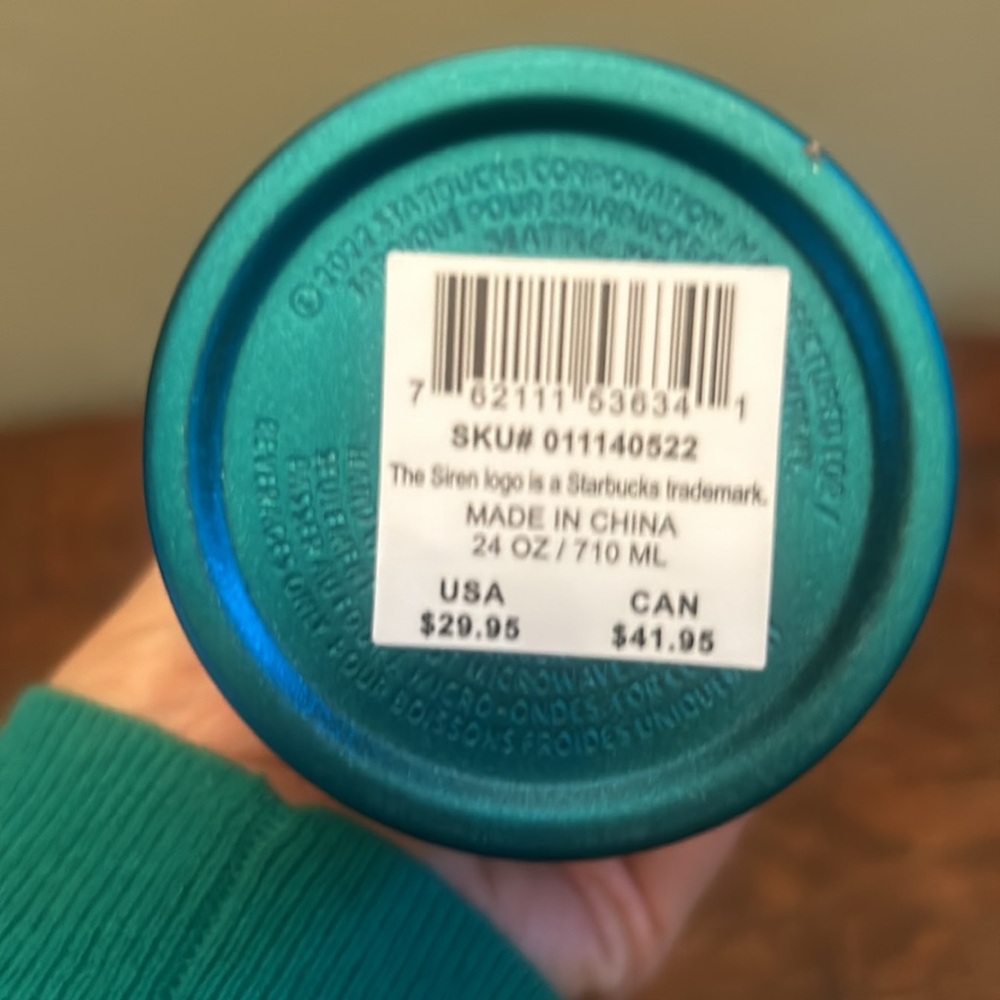 Starbucks 2022 Stainless Steel Twilight Ombré Mermaid Scale Tumbler - Picture 4 of 5